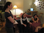 Sasha, Brittney, and Caroline Listen to Cat.