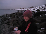 Blurry Sasha and houses beyond