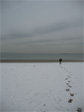 Snow on Revere Beach.