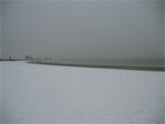 Revere Beach, looking out to the west towards Wonderland.
