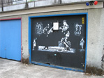 Elvis in the alley between Lynn and Louisa, Boylston and Franklin.