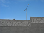 Decorations on the sound barrier between our apartment on Boylston Avenue and Interstate 5.
