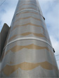 Painted lamppost at the northeast corner of Eastlake and Hamlin.